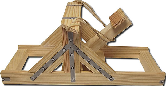 Maquette de catapulte bois