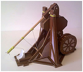 Maquette de Tr�buchet � treuils