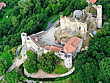 Chateau de Montmorin : vue aerienne