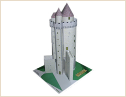 Maquette du donjon de Blandy les Tours