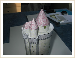 Maquette du donjon de Blandy les Tours